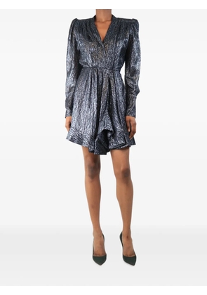 Isabel Marant Vintage Melyo jacquard-lamé mini dress - Blue