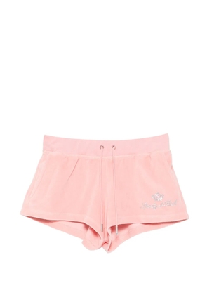 Sporty & Rich x Juicy Couture crystal-embellished drawstring shorts - Pink