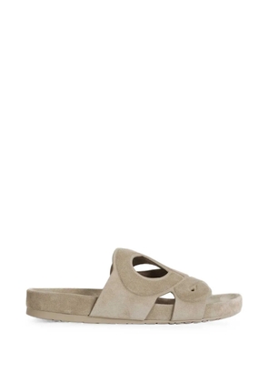 LOEWE Ease Monogram suede sandals - Neutrals