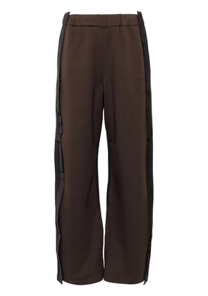 JNBY patchwork straight trousers - Brown