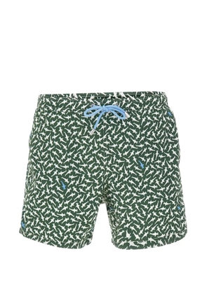 MC2 Saint Barth hammerhead-print Lighting swim shorts - Green