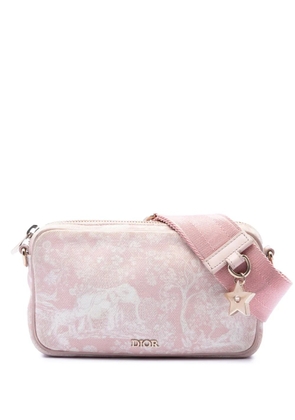 Christian Dior Pre-Owned 2021 Embroidered Canvas Toile de Jouy crossbody bag - Pink