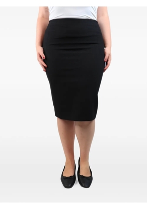 The Row Pre-Owned black midi skirt