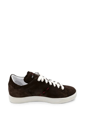 Kiton suede-finish sneakers - Brown