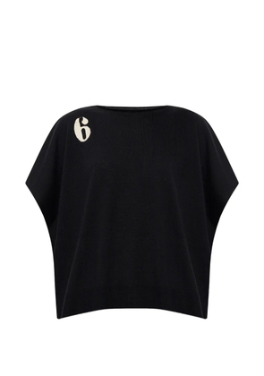MM6 Maison Margiela logo-print sweater - Black