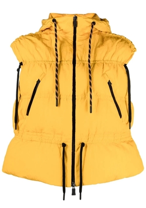 Herno feather-down hooded gilet - Orange