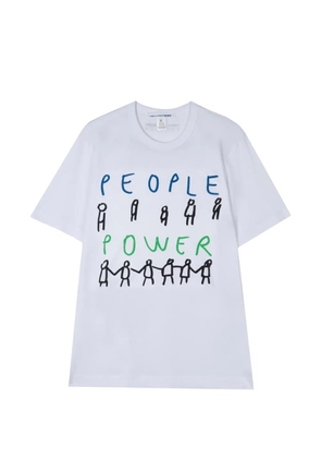 Comme Des Garçons Shirt graphic-print T-shirt - White