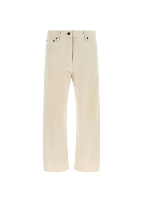 The Row Fortino raw-cut straight-leg jeans - Neutrals