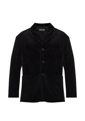 Jil Sander corduroy button-up blazer - Black