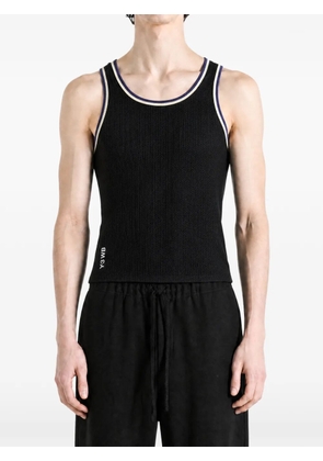 Wales Bonner x Adidas mesh-knit tank top - Black