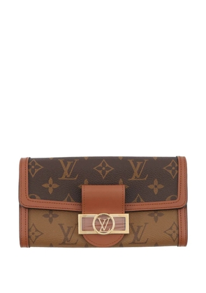 Louis Vuitton Pre-Owned 2021-2026 Monogram Reverse Sarah Dauphine Wallet long wallets - Brown