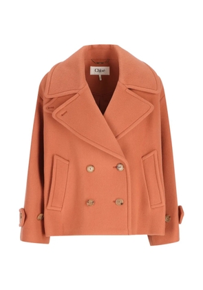 Chloé double-breasted buttoned jacket - Orange