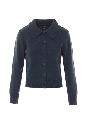 A.P.C. button-up cardigan - Blue