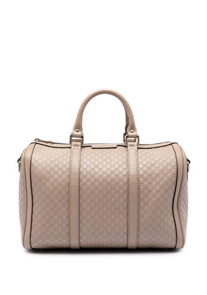 Gucci Pre-Owned 2016-2026 Medium Microguccissima Joy Boston Bag satchel - Neutrals