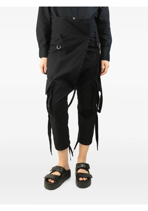 Balmain Pre-Owned drop-crotch cargo pants - Black