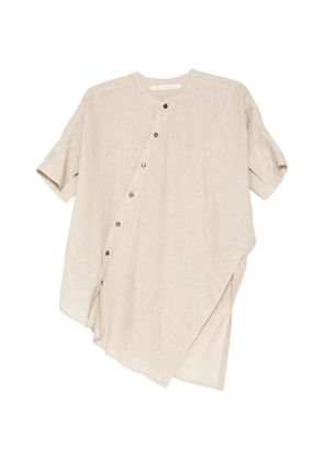 Forme D'expression asymmetric hem shirt - Neutrals