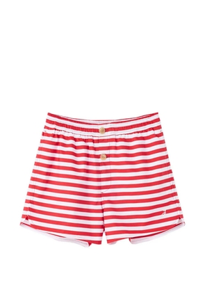 Jacquemus Puntini striped swim shorts - Red
