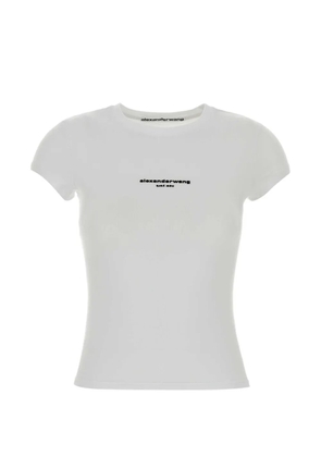 Alexander Wang logo-print short-sleeve T-shirt - White