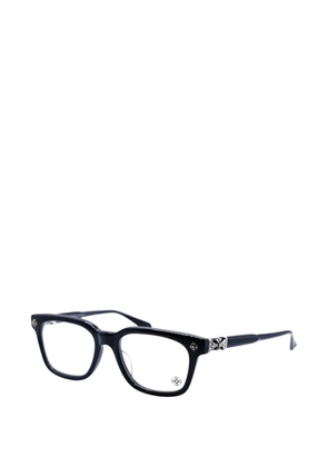 Chrome Hearts logo-detail rectangle-frame glasses - Black