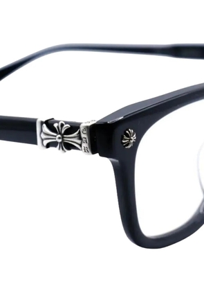 Chrome Hearts logo-detail rectangle-frame glasses - Black
