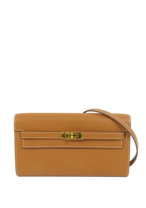 Hermès Pre-Owned Kelly To Go calfskin crossbody bag - Brown