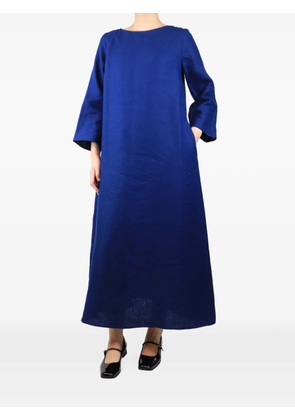 BAMFORD button-cuff maxi dress - Blue