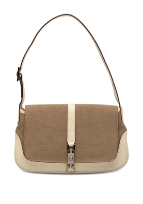 Gucci Pre-Owned 2000-2015 Canvas Jackie O Flap shoulder bag - Brown