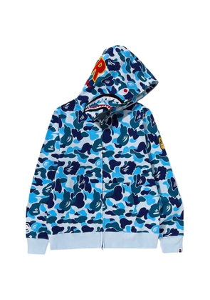 A BATHING APE® ABC Camo Shark zip-up hoodie - Blue
