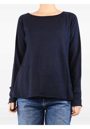 Apuntob boat-neck sweater - Blue