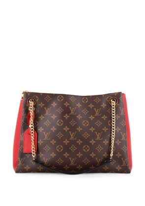 Louis Vuitton Pre-Owned Surene Handbag Monogram Canvas with Leather MM shoulder bag - Brown