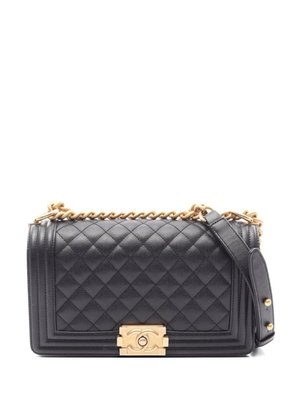 CHANEL Pre-Owned 2021 Boy Chanel quilted shoulder bag - Black