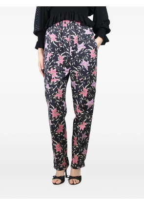 Isabel Marant Vintage floral-print elasticated trousers - Black