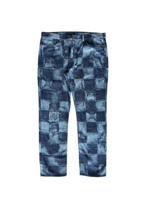 Louis Vuitton Pre-Owned Salt Damier jeans - Blue