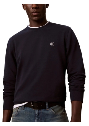 Calvin Klein logo-embroidered sweatshirt - Blue