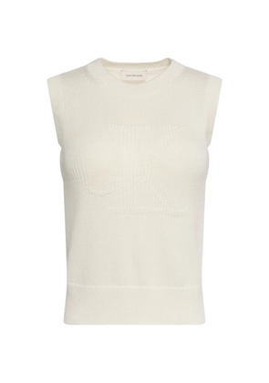 Calvin Klein logo-knit sweater vest - Neutrals