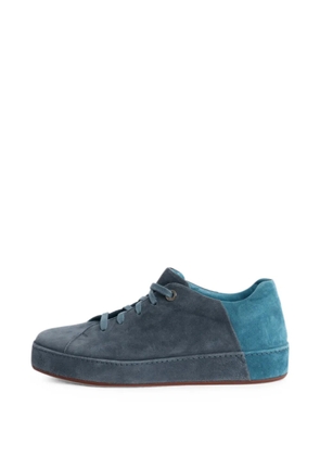 Loro Piana Pre-Owned lace-up suede sneakers - Blue