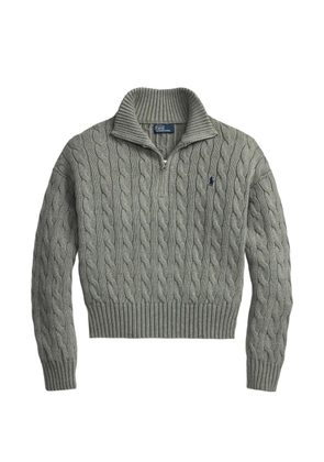 Polo Ralph Lauren cable-knit quarter-zip sweater - Grey