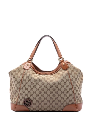 Gucci Pre-Owned 2016-2026 Medium GG Canvas Brick Lane tote bag - Neutrals