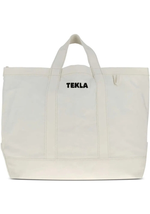 TEKLA logo-print tote bag - White