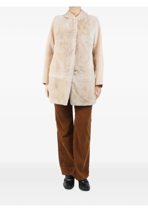 Max Mara panelled-design hooded coat - Neutrals
