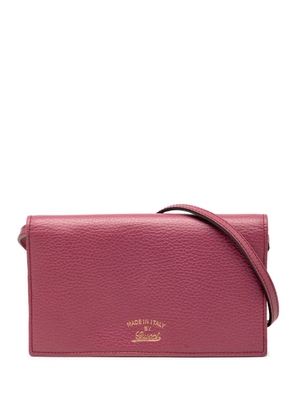 Gucci Pre-Owned 2000-2015 Dollar Calfskin Swing Wallet On Strap crossbody bag - Pink