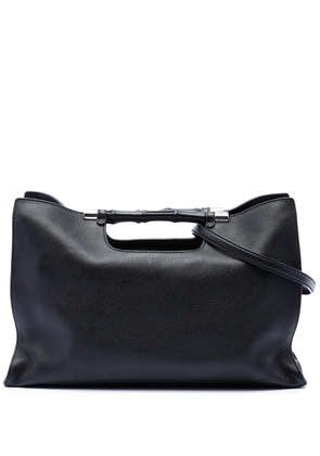 Gucci Pre-Owned 2016-2026 Medium Calfskin Bamboo Daily Shopper satchel - Black
