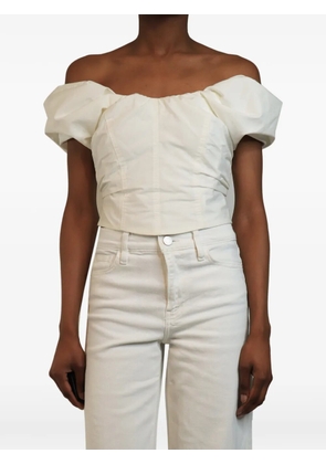 A.L.C. off-shoulder cropped top - White