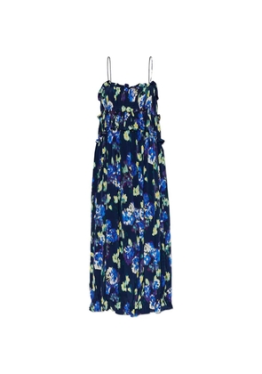 Ulla Johnson silk floral-print maxi dress - Blue