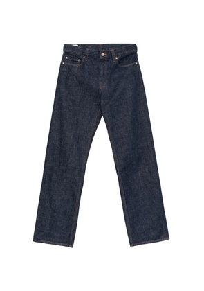 Casablanca cinch-strap embroidered-logo jeans - Blue