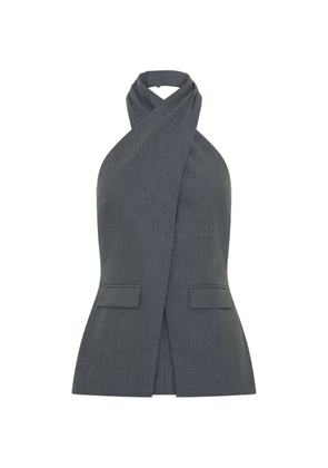 Anna Quan Camryn halterneck top - Grey