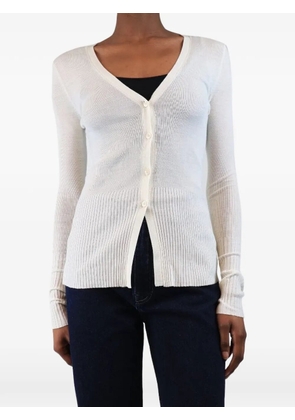 Twenty 8 Twelve Christine ribbed-knit cardigan - White