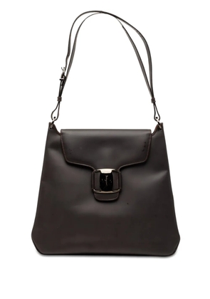 Ferragamo Pre-Owned 2000-2026 Leather Vara Bow Buckle shoulder bag - Brown