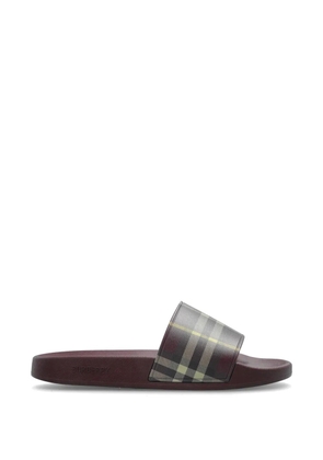 Burberry Furley check-print sandals - Red