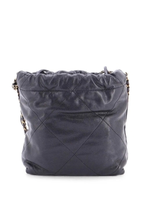 CHANEL Pre-Owned 22 Chain Quilted Caviar Mini hobo bag - Black